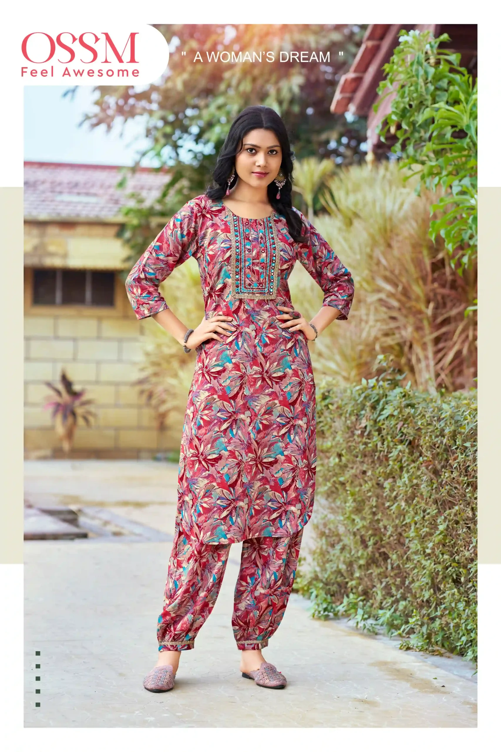 Ossm Maahi Vol 03 Premium Rayon 16Kg Wholesale Kurti with Pant Catalog — Wholesale Kurtis, MPA wholesale from Surat - Gallery Image 2